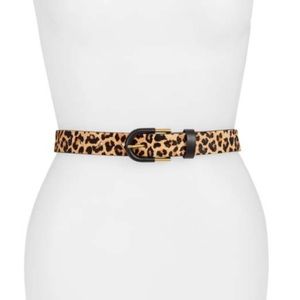 NWOT Halogen Genuine Calf Hair Belt